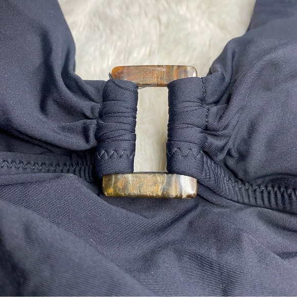 Helen Jon Essential Tortoise Tankini Hipster Bikini Two Piece Set Black Small - Picture 5 of 16